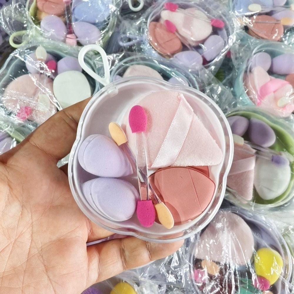 3Box 8 In 1 Makeup Sponge Set Mini Breathable Beauty Egg Set Multi-functional Puff Travel Cosmetic Puff Face Cream