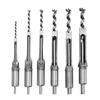 6Pcs SquaRe hole Saw Auger Drill Bit Mortising Chisel Woodworking Tool