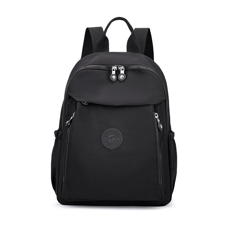 Commuter Double Shoulder Bag: Large Capacity Casual Nylon Backpack, Korean Style, Lightweight and Versatile.