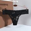 Mid Waist Lace Thong Panties Sheer Floral Underpants Women Lace Flower Briefs  Intimate Apparel