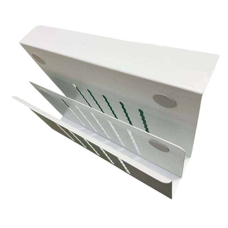 Convenient Double Layer Under Desk Organizers Practical Holder Rack for Secure Storage of Laptops Files and Tablets