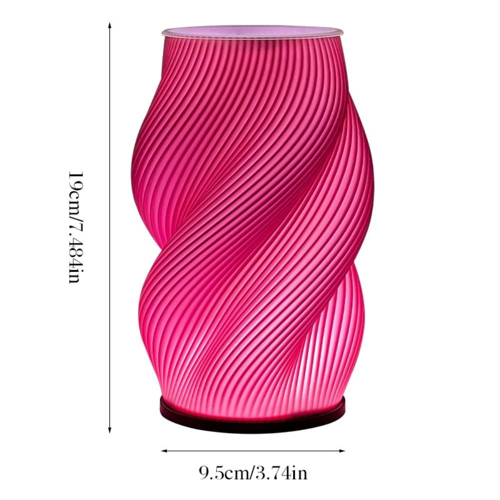 3D Printing LED Desk Lamp Minimalist USB Powered Vase Table Lamp Adjustable Color Temperature Multi-Color Night Light