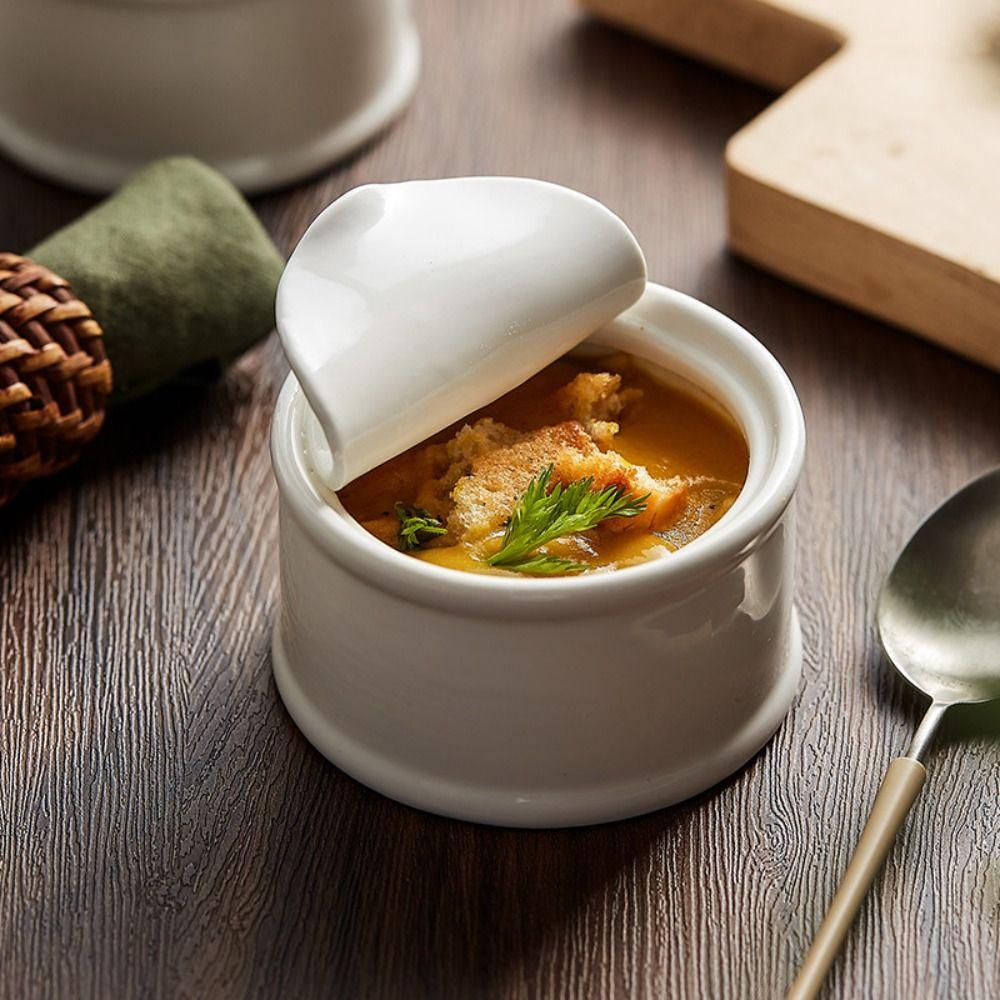 Ceramic Baking Bowl Exquisite Small Stew Pot Multi-Function Sauce Dish  Puddings