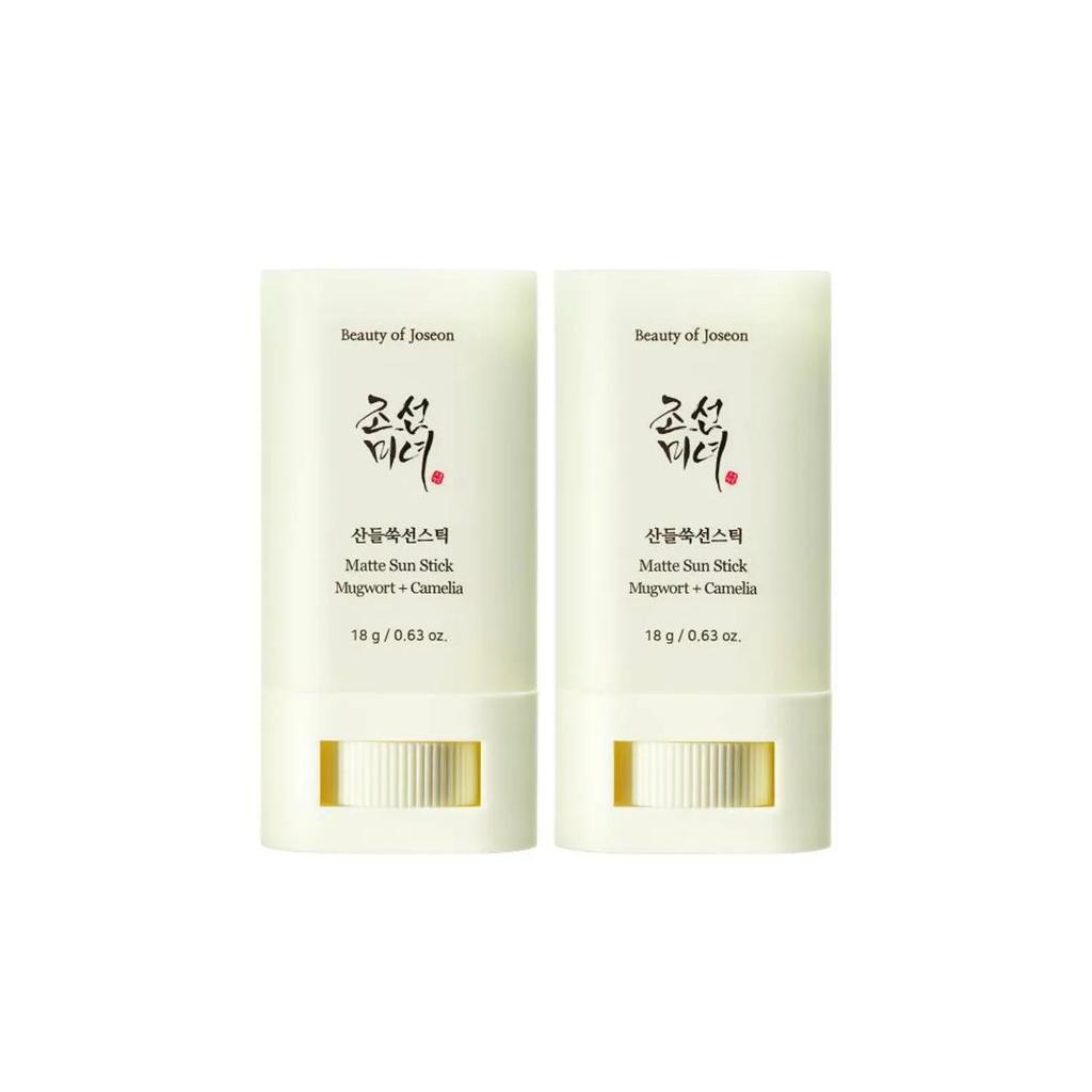 [beauty of joseon] Matte sun stick : Mugwort + Camelia Double Pack