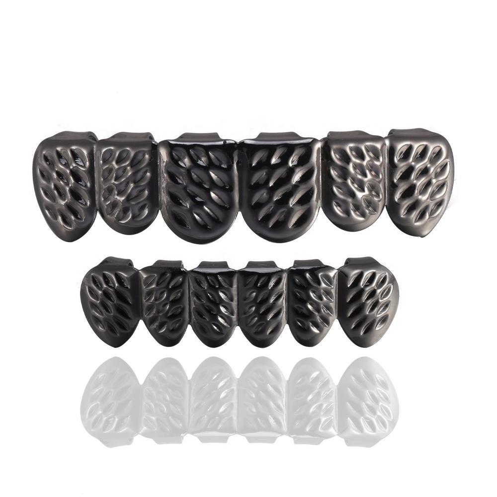 Leopard Print Gold Hip Hop Halloween Metal Grillz