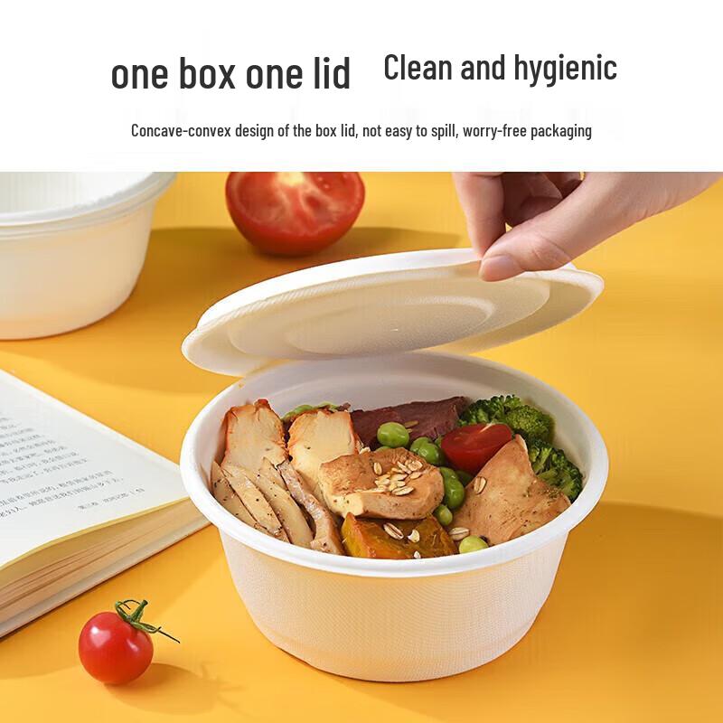 Eco-Friendly Disposable Bagasse Meal Bowls
