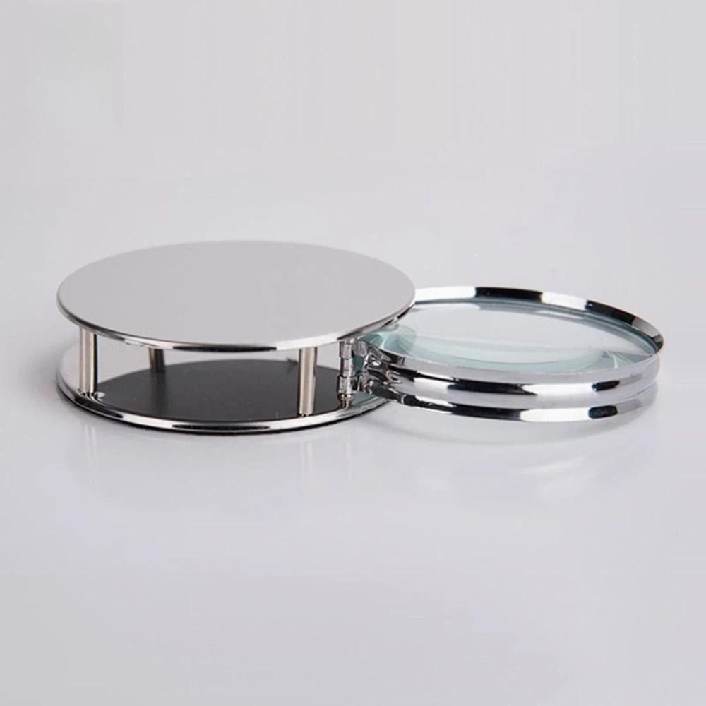 20X Folding Round Magnifier Folding Design Mini Portable Reader 20X Handheld Magnifier  Inspection