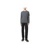 STONE ISLAND Logo Patch Sweater Lead Grey Men Tops 7915526A1-V0062