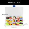 43Pcs Metal Spoon Fishing Baits Sequined Fishing Spoon Lure for Bass Trout Single Hook Wobbler Casting Spinner Baits