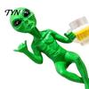 Exotic Alien Theme Party Supplies Fuunny Statue, Green with Beer Glass Figurine, Home Office Creative Housewarming Gifts for Men Bar Pub Game