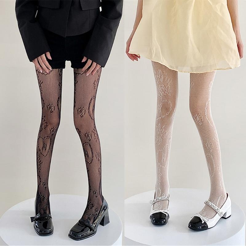 Patterned Tights Hollow Flower Fishnet Stockings Pantyhose Small Hole Pattern Legging Net Pantyhose Party Clubwears