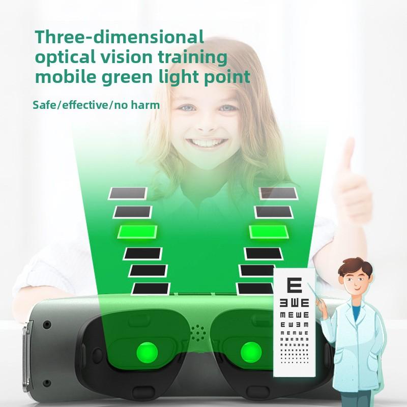 Grünlicht-Sehtrainingsinstrument Haushalt Auge Intelligentes Augenschutzinstrument Myopie Amblyopie Korrektur Augenschutzinstrument