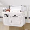 Bedhead Hanging Basket Cotton and Linen Fabric Bedside Sofa Hanging Storage Bag Bedside Shelf Dormitory and Apartment Storage