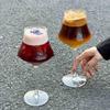 Verre à Cocktail à Tige Haute Design Minimaliste de Niche Verre à Vin Transparent Créatif Rétro Tasse en Verre Tasse à Café Spéciale
