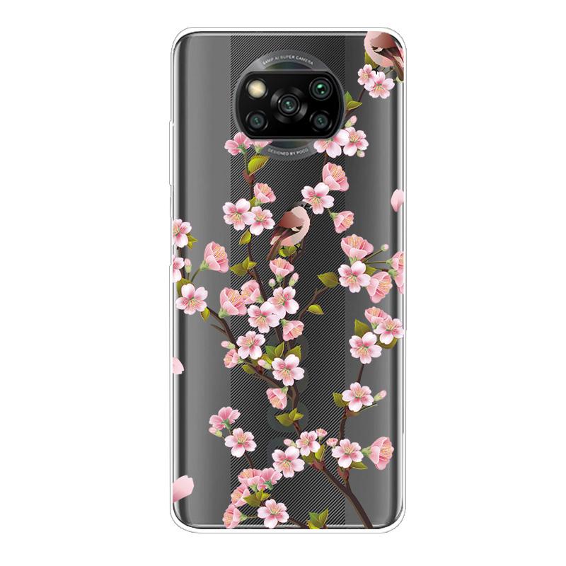 For Xiaomi Poco X3 NFC Case TPU Silicone Soft Cartoon Clear Case for Poco X3 Pro Phone Cover PocoX3 Pro Global Transparent Coque