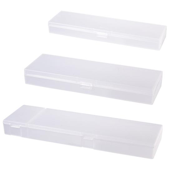 Stationery Box Simple Plastic Pen Storage Case Practical Large Capacity Pen Holder Multifunctional Translucent Pencil Case School Office
