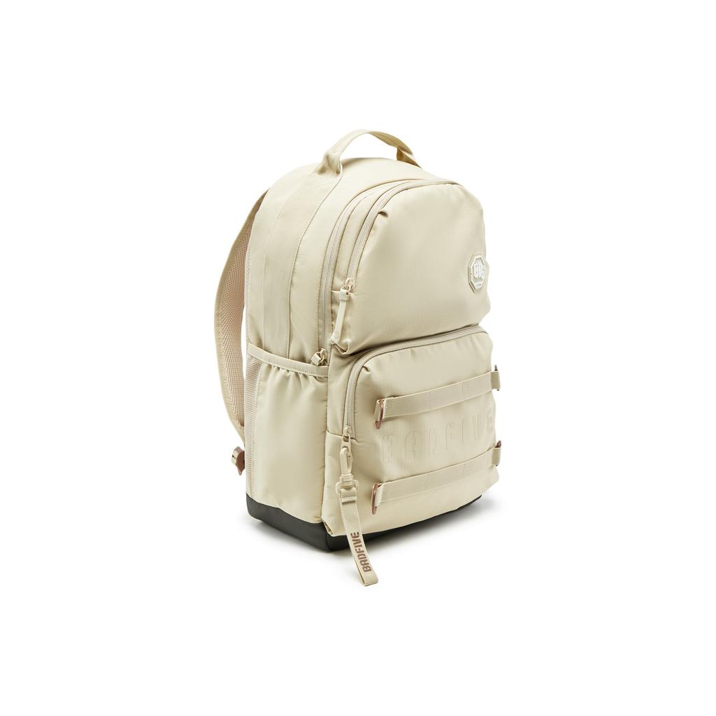 Li Ning 26.6L Brand Logo Polyester Backpack Unisex Backpack Beige ABSV407-2