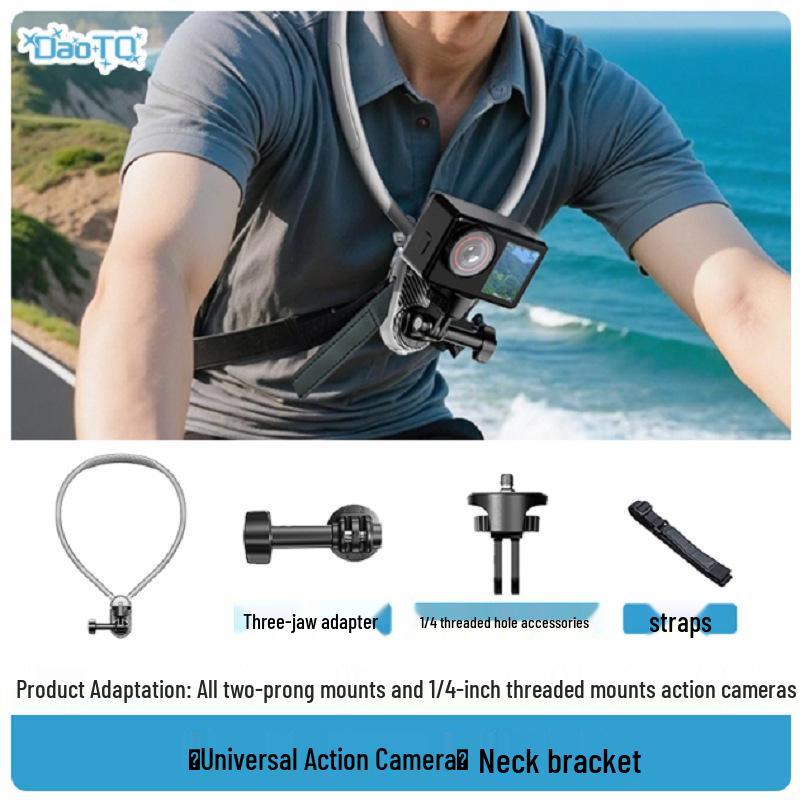 Magnetic Phone Neck Holder for Live Streaming: Shockproof, Anti-shake, Chest Mount for Cycling, First-Person View Shooting