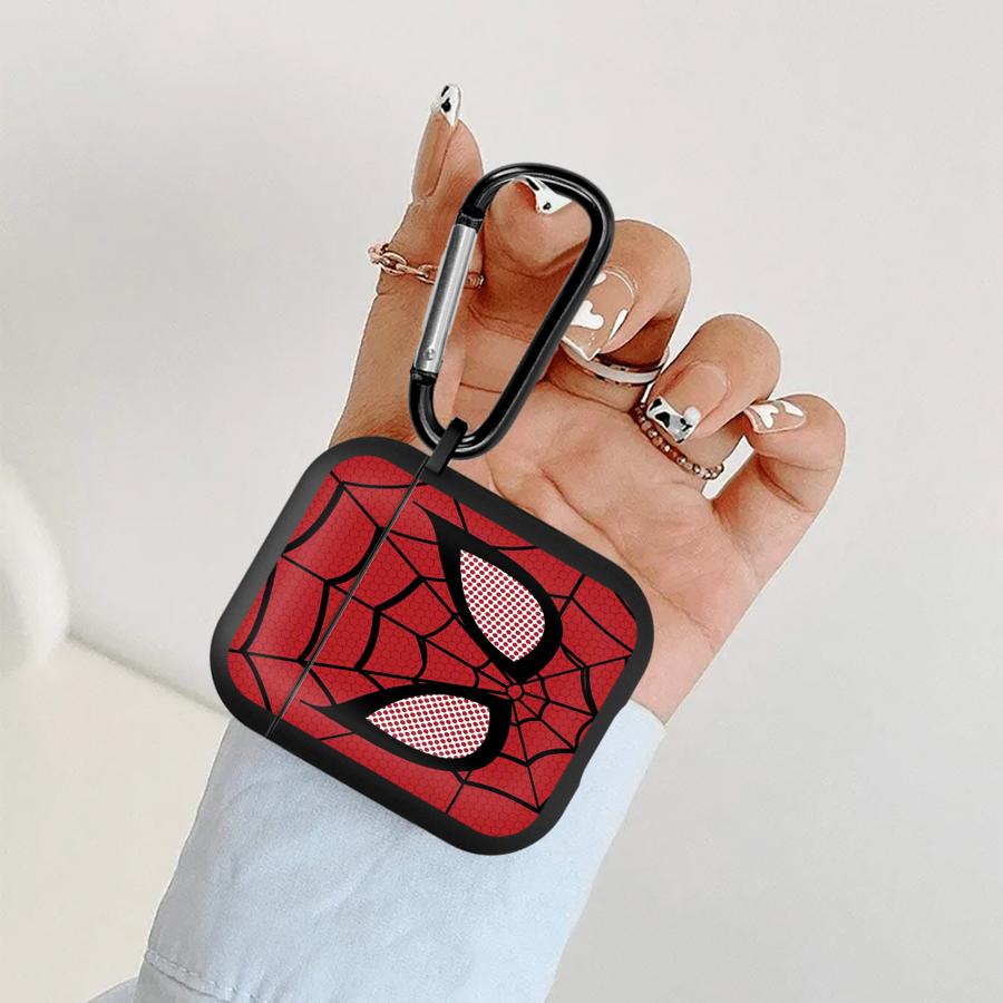 Earphone Cases Cover Case For Airpods 1 2 Pro3 3 4 Pro Pro2 Black Spider Design