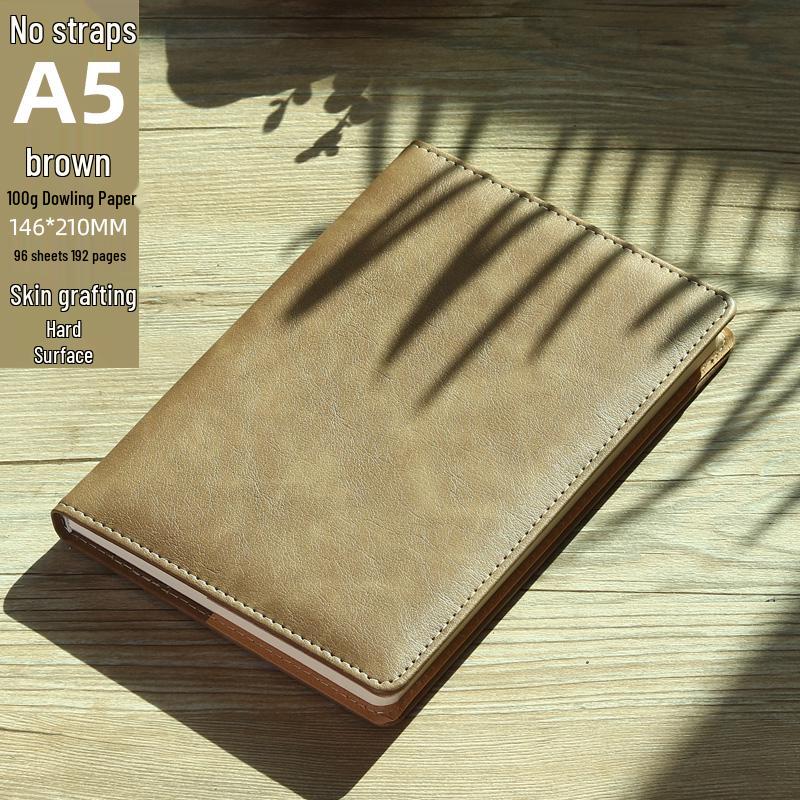 High-Quality A5 Leather Softcover Notebook for Students and Professionals