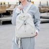 New Arrivals Open Run Women Lightweight Nylon Pocket Backpack Drawstring Design