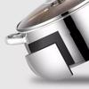 With Glass Lid Soup Pot Stainless Steel Outdoor Cooking Pot Saucepan  Induction Cooker Gas