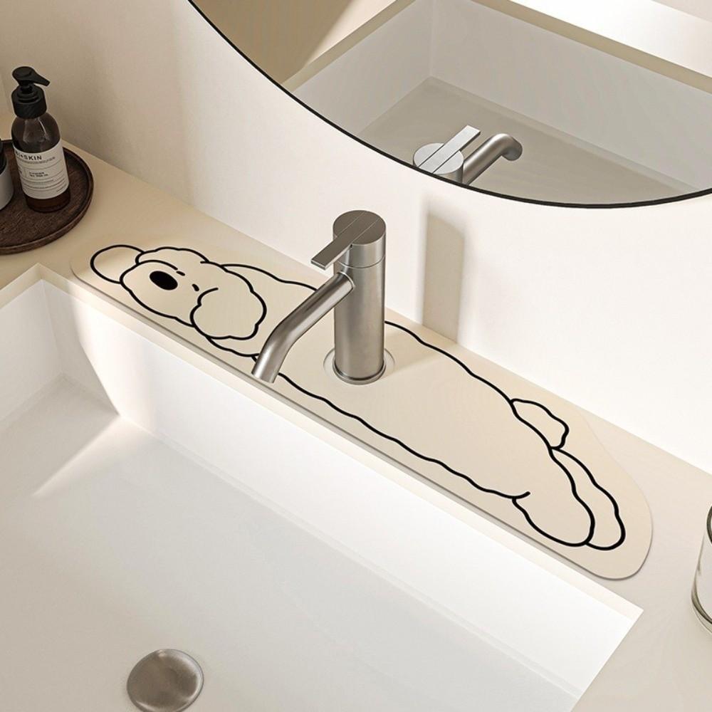 Absorbent Sink Draining Mat Quick-Drying Sink Countertop Mat Kitchen Countertop