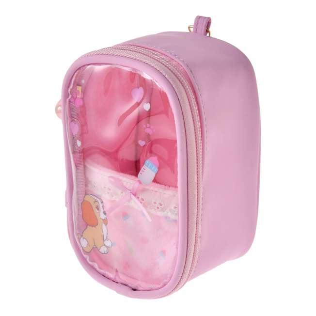 DISNEY Lady Pouch Keychain Type Clear Window ( Mellow Hug ) Japan NEW