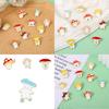 Adorable Mushroom Brooch Cute Metal Badge Fashion Accessory For Clothing And Bags