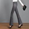 2025 Stylish Plaid Micro-Flare Women's Pants – Slimming, Body-Shaping & Elastic for Spring