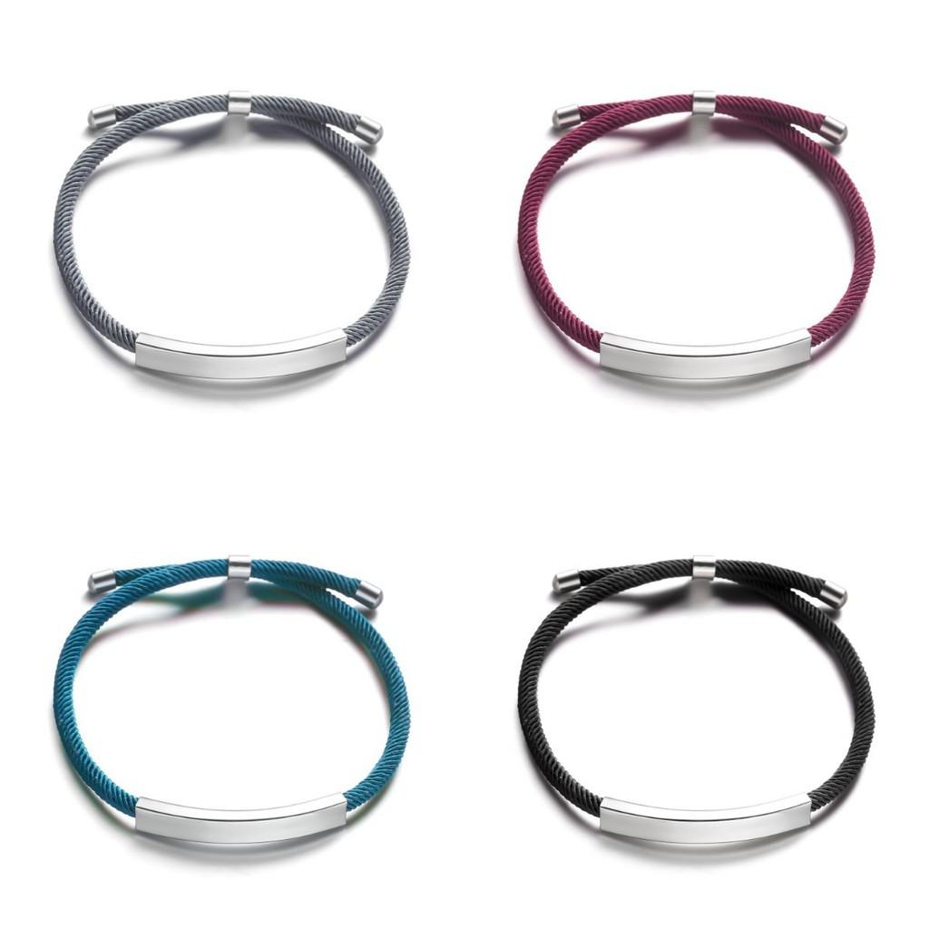 European Style Handmade Steel Wristband With Short Phrases For Gift Giving