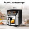Air Fryer XXL Airfryer 8.5L Airfryer with Viewing Window & Color Display, 12 Programs, Color LED Touchscreen, Easy Cleaning