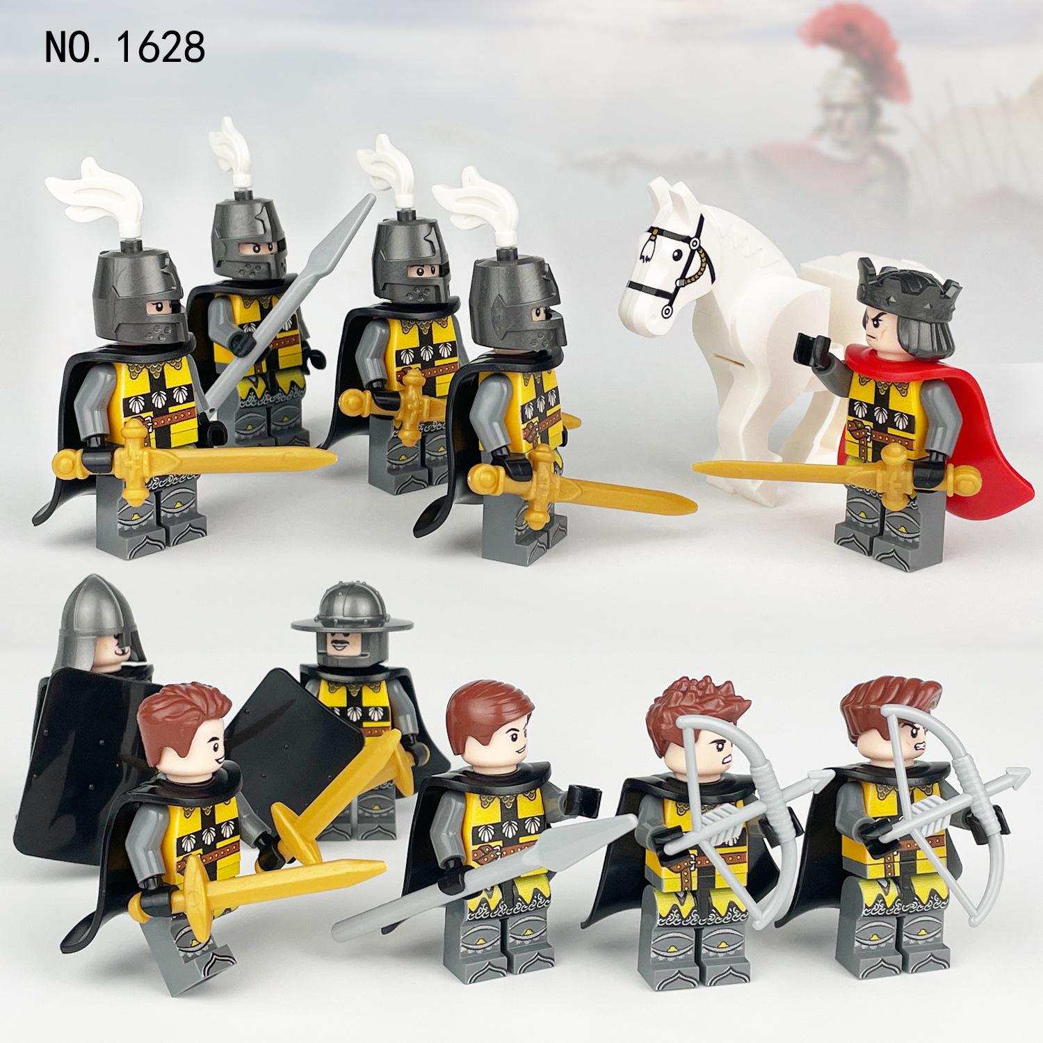 

MOC Medieval Castle Knight Soldier Warhorse Character Building Block Toys