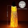Ali Grandi Luminose a LED per Adulti Luce Calda Ala Dorata Mantello Farfalla Performance da Bar Oggetti di Scena Fluorescenti, Vestiti Decorativi per Halloween
