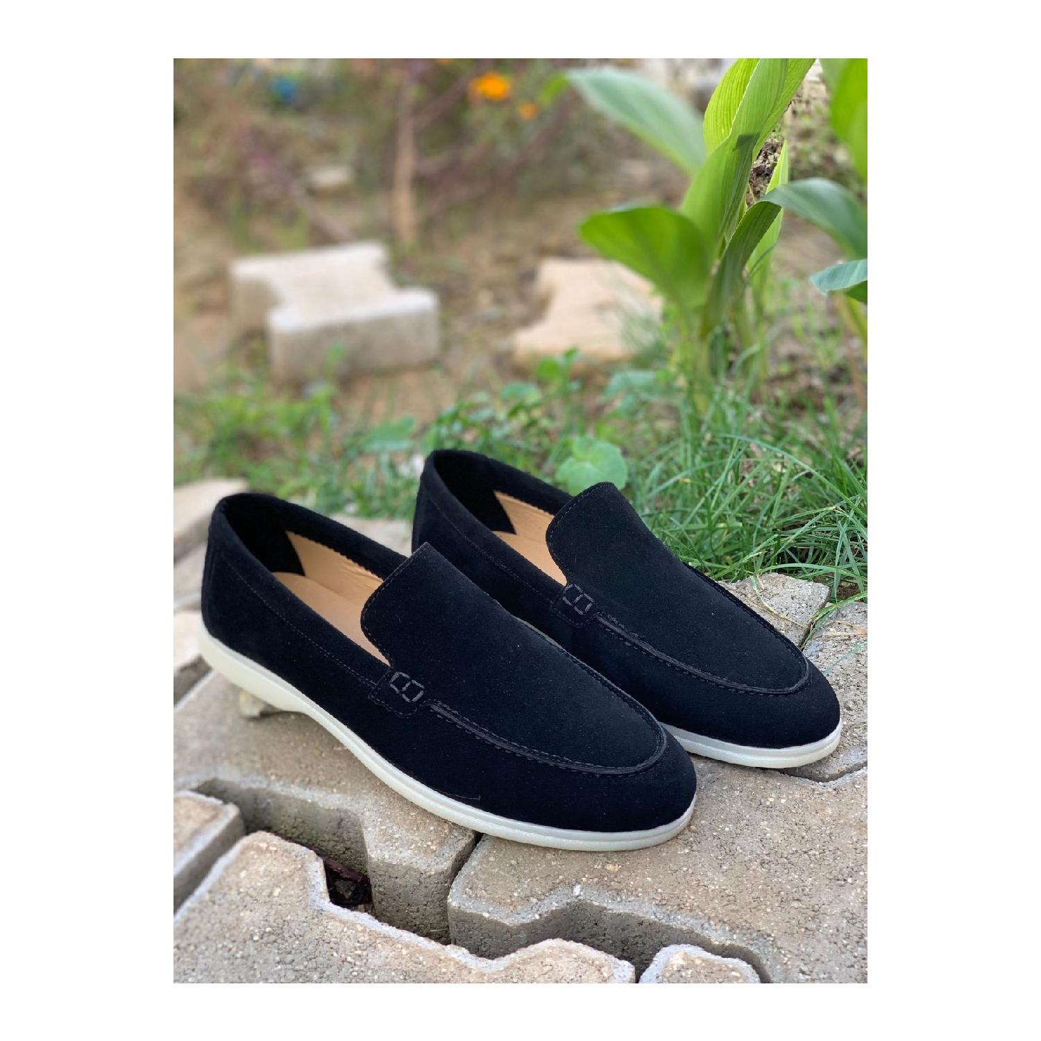 

Men s Black Suede Loafer Shoes,classic Shoes,summer Shoes 44 чорний