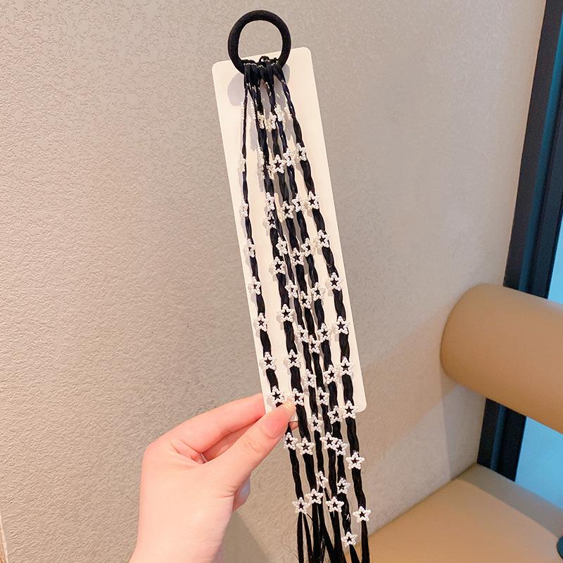 

1 шт. Милые косички для девочек в виде пятиконечной звезды, резинки для волос, повязки на голову, резинки, аксессуары для волос для детей, украшение для волос