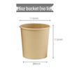 Disposable Kraft Paper Soup Bowl with Lid - Thickened Round Takeaway Meal Box for Porridge and Lunch