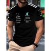 Summer Men's T-shirt with Letter Print Breathable Lightweight Casual Sports Outdoor Men's T-shirt