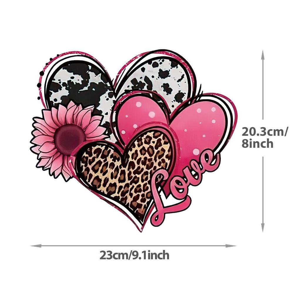 Valentine's Day Gifts: Heat Transfer HTV DTF Customized Couple T-shirts, Heat Press DIY Stickers, Clothing Heat Transfer Stickers