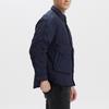 Levis Loose Comfortable Solid Color Zip Collar Long Sleeve Down Jacket Men Outerwear Blue 002NA-0001