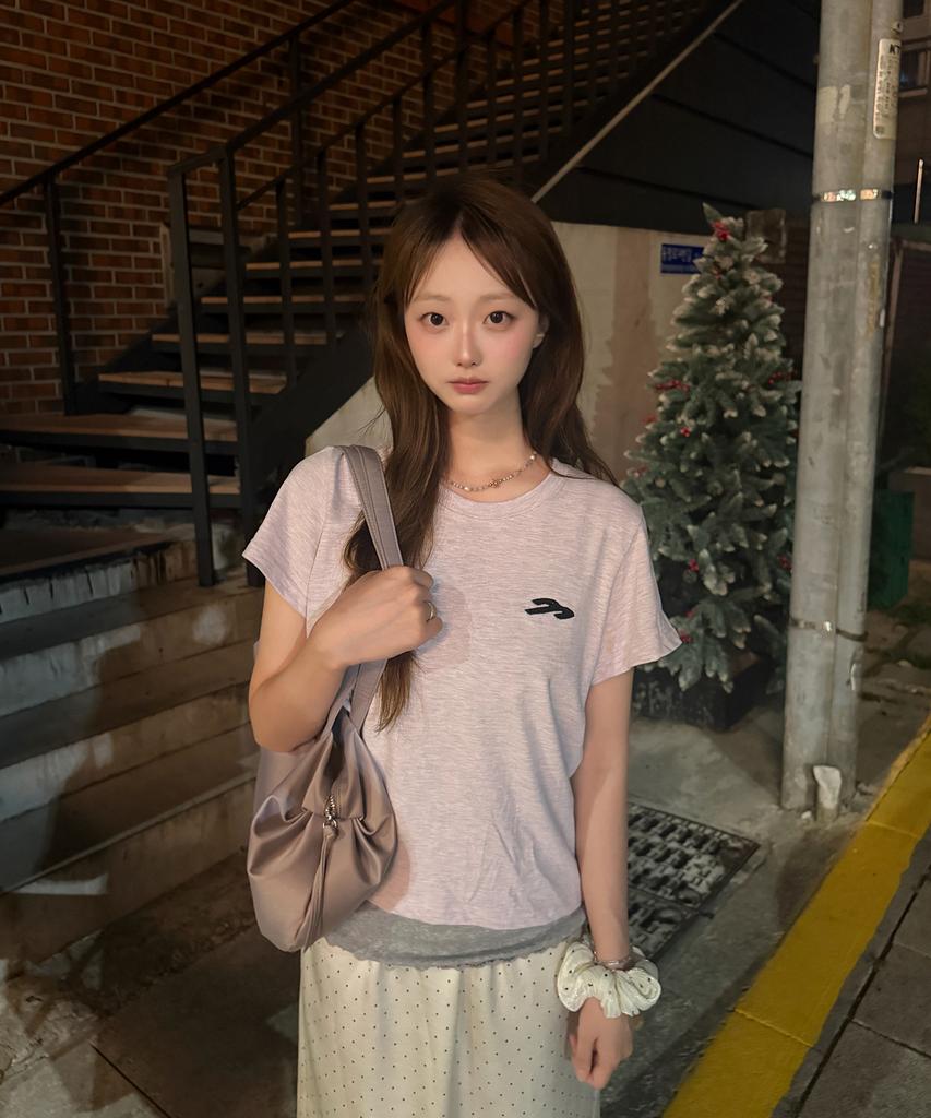 Tansanmageunesyum Mountain T-Shirt (Light Pink)