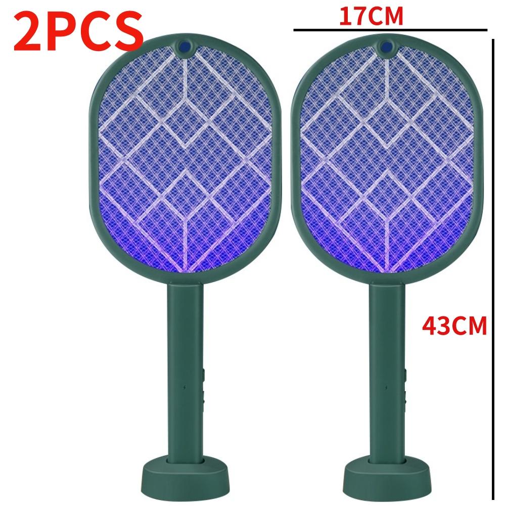 Electric Mosquito Killer 2-in-1 Fly Swatter Trap USB Charging Protective Net Household Supplies for Home Bedroom Living Room
