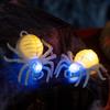 Scary Halloween Glowing Spiders Light Waterproof LED Spiders Light  Haunted House
