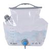 8L Water Storage Bag Large Capacity Faucet Design Portable Foldable Water Container Bag for Camping