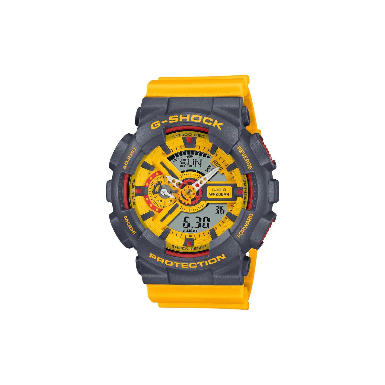 

Casio Quartz Watch With Dual Display Men Watches Yellow GA-110Y-9AJF Yellow Watch Dial