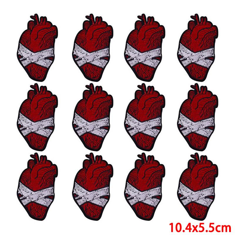 10 Pcs/lot Wholesale Embroidery Patch Iron On Patches For Clothing Patches On Clothes Jackets Decor Applique Sew Supplies