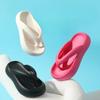 2025 Summer New! Women's Thick Sole Flip Flops - Memory Foam Stylish Thong Sandals for Beach Outdoor Fashion Wear