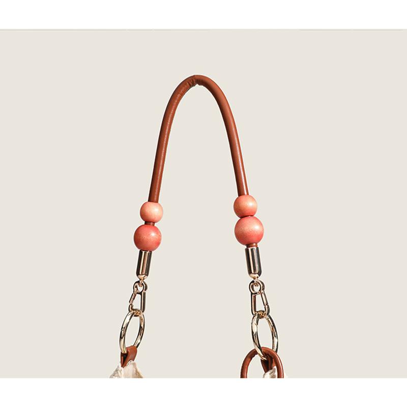 2025 New Woven Women Handbags Large Capacity Tote Bag Beach Knitting Shoulder Bags For Ladies Straw Weaving Shopping Bag With Ornament