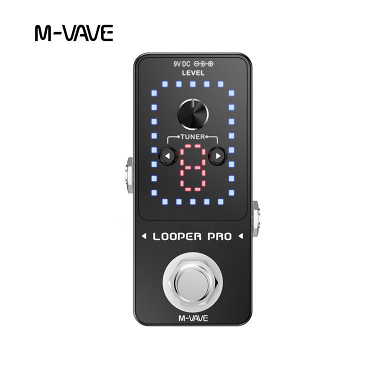 

LOOPERPRO Professional Electric Guitar Effects Pedal - Recording and Music Equipment 90.5 (D) x 44.5 (W) x 50.5 (H) mm