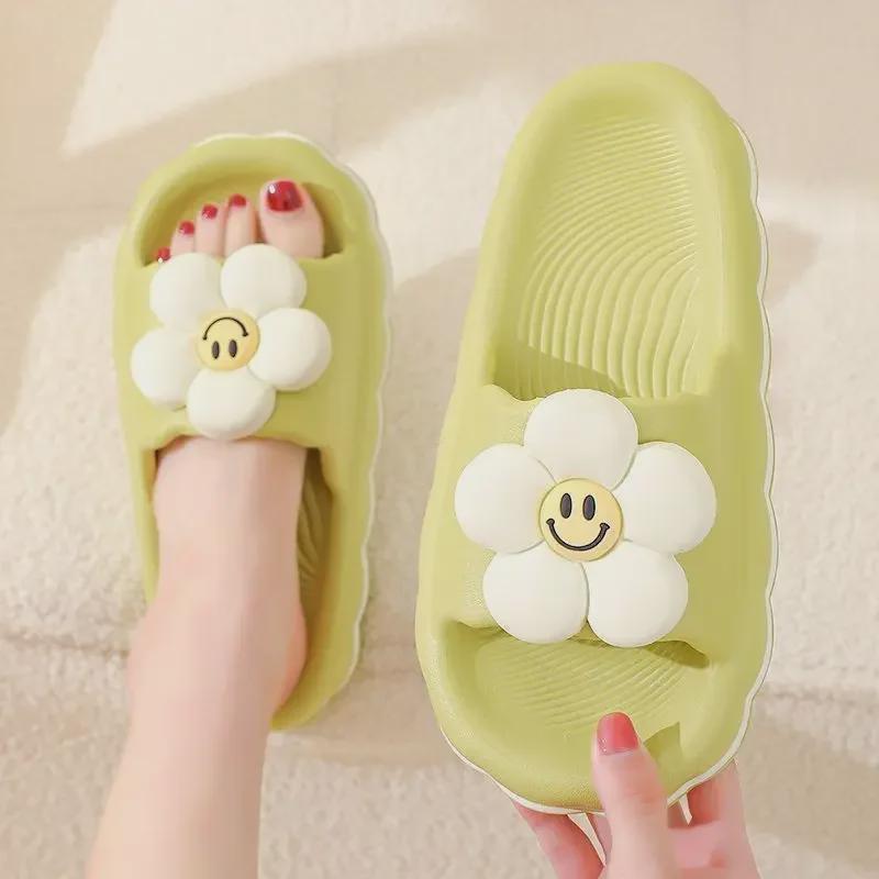 Pantofole Estive Leggere Antiscivolo da Donna per Uso Interno/Esterno - Sandali da Bagno Comodi con Suola Spessa per Coppie